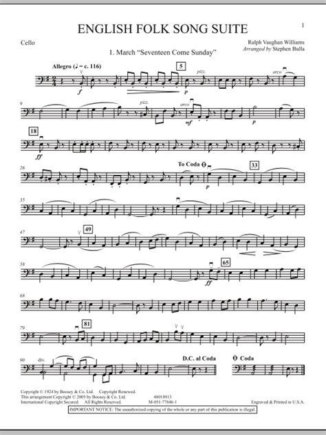 English Folk Song Suite - Full Score